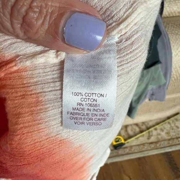 Calypso St. Barths babydoll gauze ombre tribal pattern swim coverup size XS - Picture 8 of 12